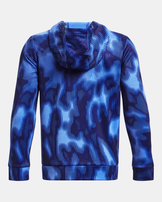Boys' Armour Fleece® Printed Hoodie, Blue, pdpMainDesktop image number 1